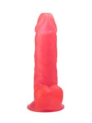 Розовый стимулятор в форме фаллоса на присоске - 15,5 см. - 
