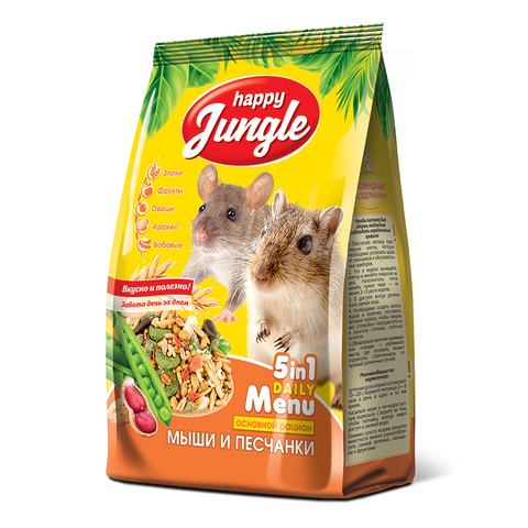 Happy Jungle корм для мышей и песчанок 400 г
