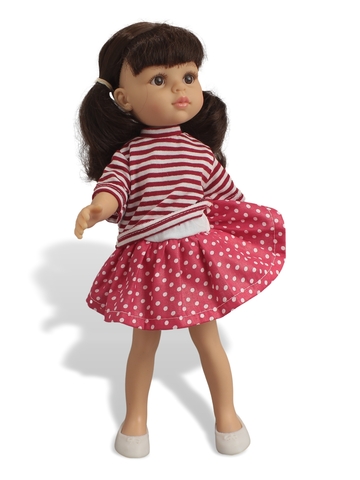 Костюм с юбкой и шортами - На кукле. Одежда для кукол, пупсов и мягких игрушек.