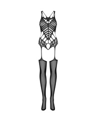 Бодистокинг с вырезами OBSESSIVE G139 Bodystocking_Черный
