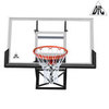 Баскетбольный щит 72" (1800 х 1050 мм.) из закаленного стекла, ферма с регулировкой высоты, амортизационное кольцо, сетка.