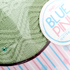 Плед-покрывало "Стразы" вязаный, внутренний слой велсофт, 95*115 см (мятный)