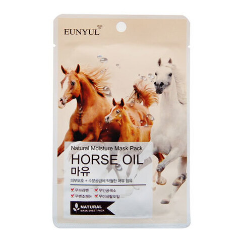 Eunyul Natural Moisture Mask Pack Horse Oil - Тканевая маска тканевая с лошадиным маслом