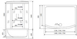 Timo Standart T-1170 душевая кабина (170*88*220), шт