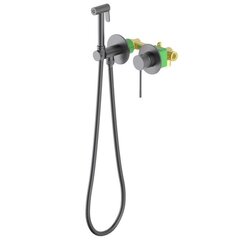 Timo 2339/18SM Смеситель встроенный с гигиеническим душем с защитой от ожогов Timo Saona 2339/18SM черное золото фото
