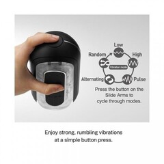 TENGA Мастурбатор Flip Zero с вибрацией черный