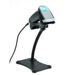 Ручной лазерный сканер штрихкода Opticon OPR-3201 USB, черный, с подставкой