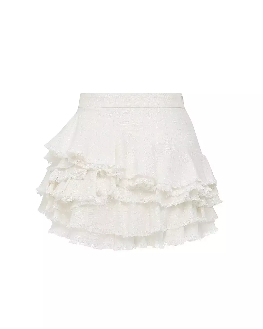 Юбка изо льна мини