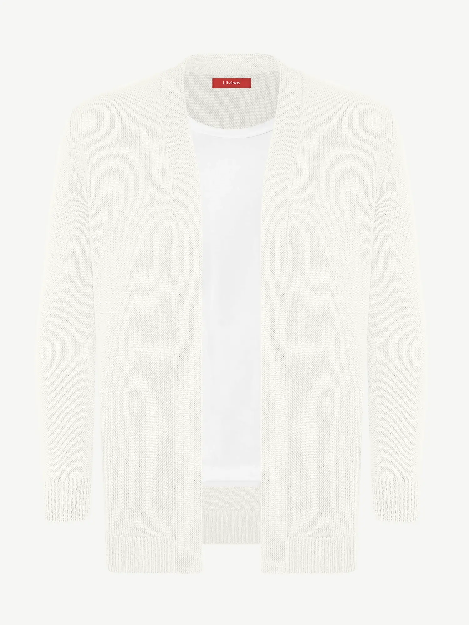 Кардиган с планкой из шелка