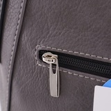 Сумка Саломея 376 мульти итальянский серо-черный