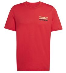 Теннисная футболка Adidas Padel Wanted Graphic - red