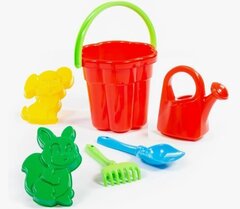 Набор для Песка Большой (Лопатка, грабельки, формочки) 22см*19см