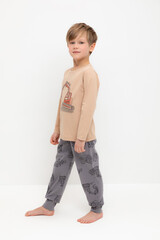 пижама  для мальчика  К 1606/кунжут,дорожная техника