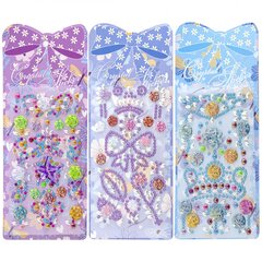 
          Наклейки-стразы Alingar, акриловые, "Праздничное ассорти", цветочки, звездочки, корона, пакет с европодвесом