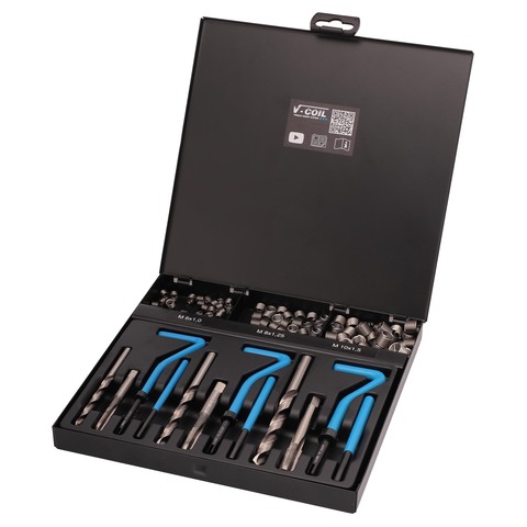 Набор для восстановления резьбы VC85 М6-М10 87пр V-Coil Volkel 04085