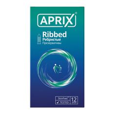 Презервативы APRIX Ribbed ребристые 12 шт.