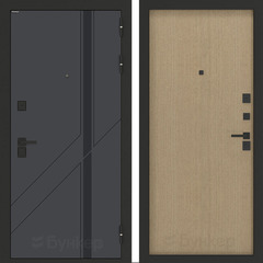 Входная металлическая дверь Бункер БН-12 Веллюто верде Гладкая Венге светлый