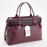 Сумка Саломея 2006 наппа бордо + черный