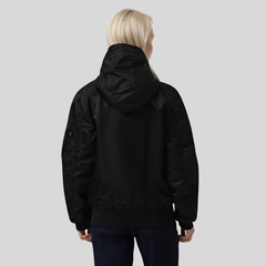 Бомбер Alpha Industries L-2B Hooded Gen II Black (Черный)