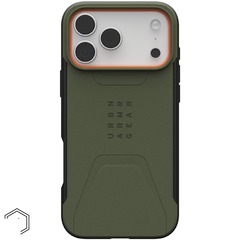 Чехол Uag Civilian Case для iPhone 17 Pro Max, Оливковый/Оранжевый | Olive/Orange