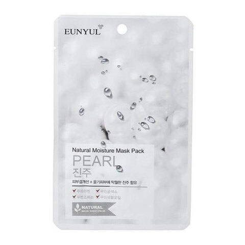 Eunyul Natural Moisture Mask Pack Pearl - Маска тканевая с экстрактом жемчуга