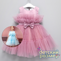 Платье (бант, пышная сетка)