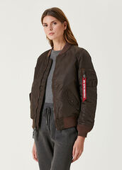 Бомбер Alpha Industries MA-1 W Chocolate (Коричневый)
