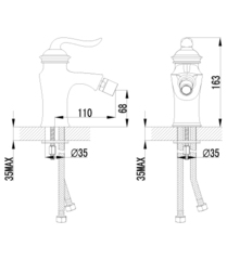 Смеситель для биде LEMARK BRAVA – LM4708G