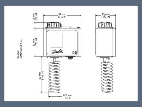 Реле давления KP7BS Danfoss 060-120066