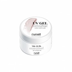 RuNail Камуфлирующий УФ-гель (цвет: Холодный нюд), 15 г