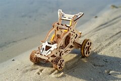 Мини Багги от Ugears - Деревянный конструктор, сборная механическая модель, 3D пазл