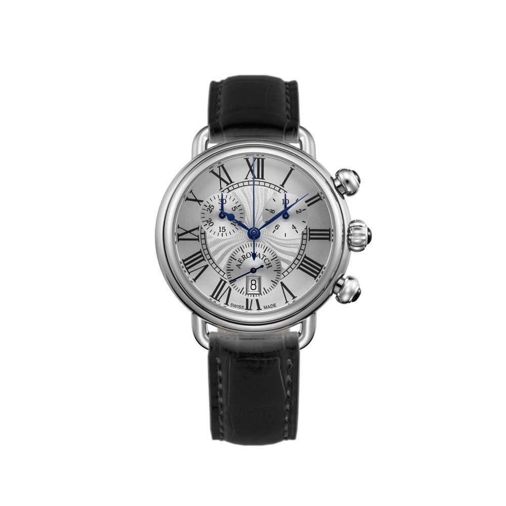 

Aerowatch 82905 AA13 ремешок черный, кожаный