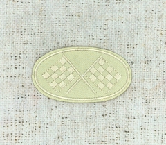 Термоаппликация, р. 8,5х4,5 см, айвори