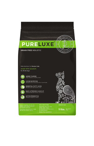 купить PureLuxe Elite Nutrition for persian cats with salmon сухой корм для персидских кошек c лососем