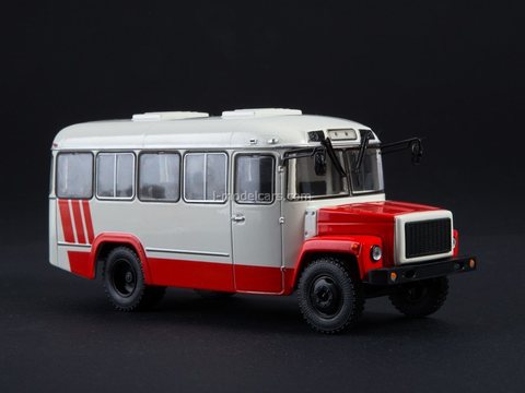 KAVZ-3976 white-red 1:43 Modimio Our Buses #10