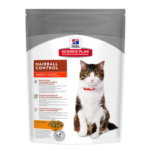 купить хиллс Hill's™ Science Plan™ Feline Mature Hairball Control Chicken сухой корм для взрослых кошек для профилактики образования комков из шерсти в ЖКТ 1.5 кг