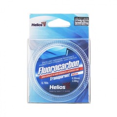 Купить рыболовную леску флюорокарбон Helios Fluorocarbon 0,20мм 50м Transparent HS-FCT 20/50