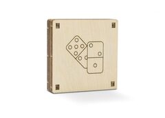 Карманное домино от Wooden City - настольная игра - деревянный конструктор, сборная модель, 3D пазл