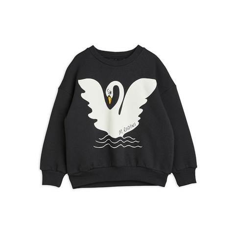 Свитшот Mini Rodini Swan Black