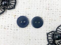 Пуговицы, d 1,25 см, 2 прокола, тёмно-синий