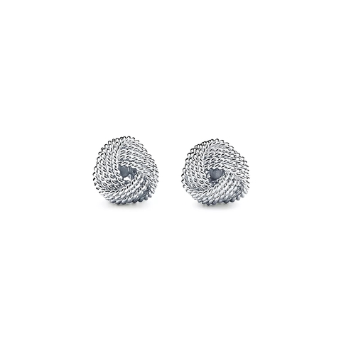 Серьги- узелки из серебра 925 , Tiffany💜Единственные в наличии