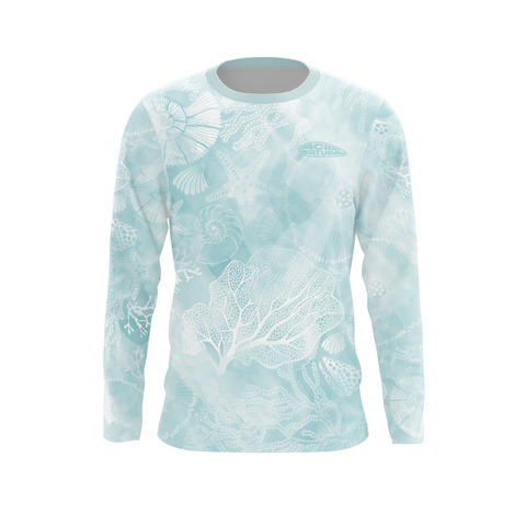 Лонгслив "Акварельные ракушки"