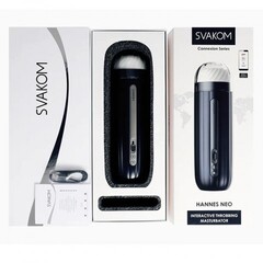 Мастурбатор Hannes Neo с функцией нагрева от SVAKOM темно-синий
