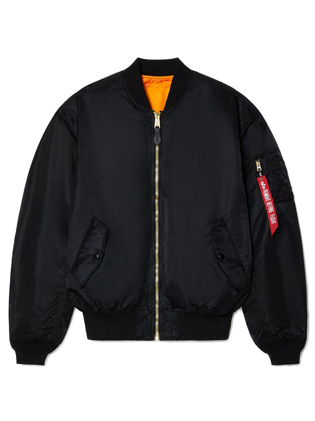 Куртка Бомбер L-2B Loose Flight Jacket (черный - black)