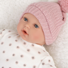 Munecas Antonio Juan Кукла озвученная Памела на подушке, 27 см, плачет, мягконабивная (11114)