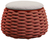 Уличный пуф-столик Pouf Ø67х40 см, терракотовый