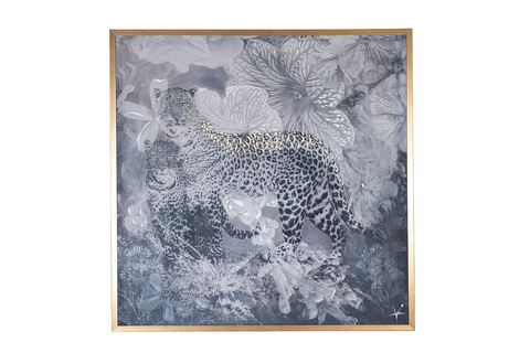 Холст 100x100см Garda Decor Африка Леопард