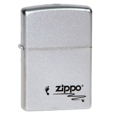 Зажигалка ZIPPO Footprints Satin Chrome (205 Footprints)