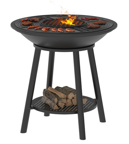 Чугунный Fantastic Grill Везувий Ø 700 Престиж (чаша+подставка престиж+плита Gurman Ø700+крышка)