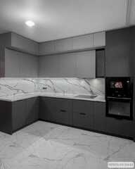 Кухня с антресолями